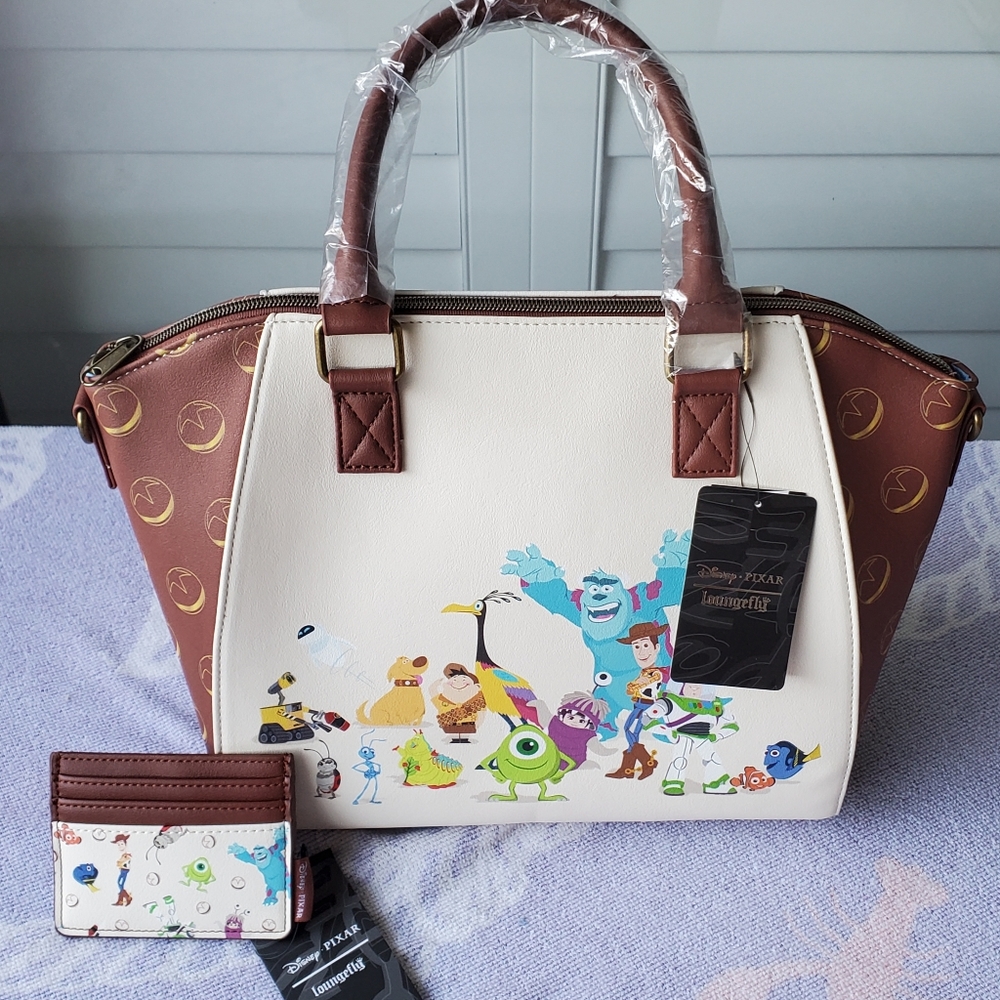 Disney Pixar 25th Anniversay Loungefly Purse & Matching Card Holder